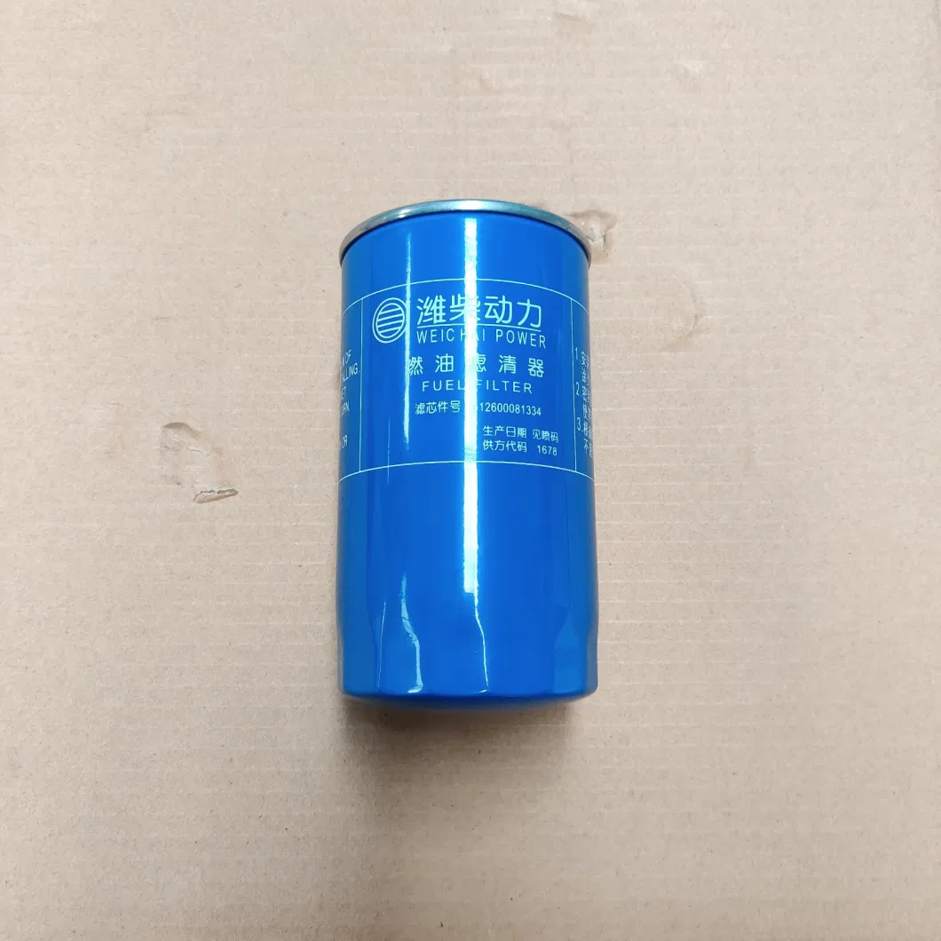 Hot Selling Weichai Wd615 Engine Spare Parts 612600081334 Diesel Filter Element Engine Wearing Parts for Wechai Engine