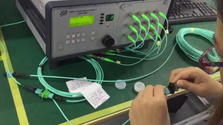 MPO Singlmode Multimode Fiber Optics Patch Cord Assemblies for High Density Transmission Data Center